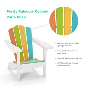Kids' Adirondack Chair ; Outdoor Indoor Furniture Patio Lawn Small Lounge Chairs for Garden;  Porch;  Deck;  Backyard;  Fire Pit;  Pool Side; Bea