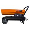 GarLUGH DHE135 Portable Movable Torpedo Forced Air Heavy Duty 125000BTU Kerosene/Diesel Heater with Thermostat Control and Overheat Protection for Job