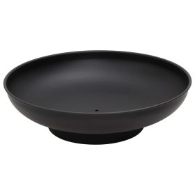 Fire Pit 22.4" Steel (Color: Black)