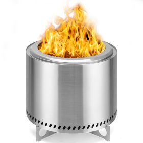 Smokeless Fire Pit, 304 Stainless Steel Tabletop Firepit Wood Pellets Burning Fire Pits for Camping, Bonfire (Color: as Pic)